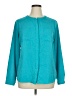 Lands' End 100% Polyester Teal Long Sleeve Blouse Size 14 - photo 1