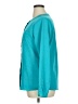 Lands' End 100% Polyester Teal Long Sleeve Blouse Size 14 - photo 5
