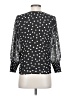 Madewell 100% Polyester Polka Dots Black 3/4 Sleeve Blouse Size 0 - photo 2