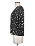 Madewell 100% Polyester Polka Dots Black 3/4 Sleeve Blouse Size 0 - photo 5