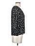 Madewell 100% Polyester Polka Dots Black 3/4 Sleeve Blouse Size 0 - photo 4