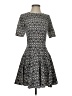 Conscious Collection by H&M 100% Polyester Argyle Gray White Cocktail Dress Size 0 - photo 1