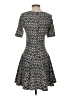 Conscious Collection by H&M 100% Polyester Argyle Gray White Cocktail Dress Size 0 - photo 2