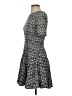 Conscious Collection by H&M 100% Polyester Argyle Gray White Cocktail Dress Size 0 - photo 5