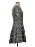 Conscious Collection by H&M 100% Polyester Argyle Gray White Cocktail Dress Size 0 - photo 4