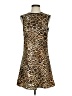 WAYF 100% Polyester Animal Print Brown Casual Dress Size S - photo 1