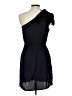 Everly Solid Black Cocktail Dress Size L - photo 2