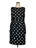 Connected Apparel Polka Dots Black Cocktail Dress Size 14 - photo 1