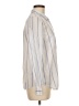 Joie Stripes Ivory Long Sleeve Button-Down Shirt Size M - photo 4