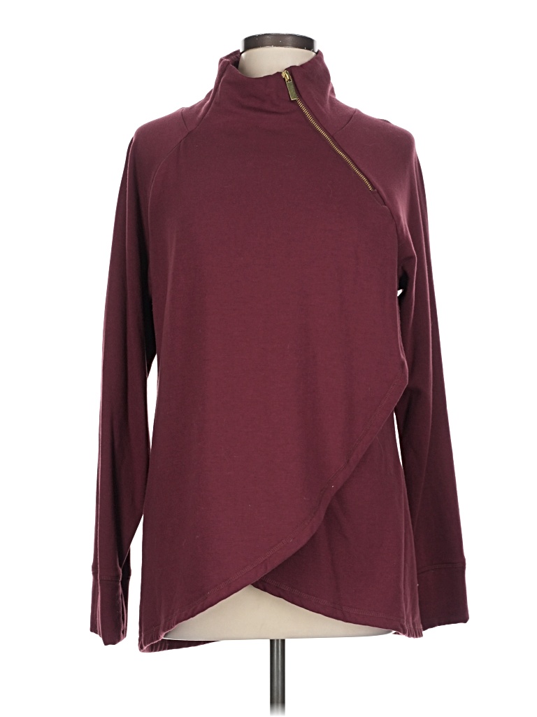 Pre-owned Jockey Turtleneck Sweater In Burgundy