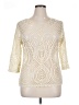Adiva 100% Polyester Ivory Cardigan Size L - photo 1