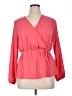 Now N Forever 100% Polyester Pink Long Sleeve Blouse Size L - photo 1
