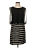 Bebe Stripes Black Cocktail Dress Size 4 - photo 1