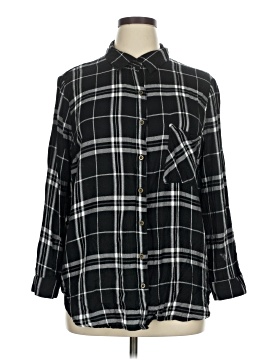 Faded Glory Long Sleeve Button Down Shirt