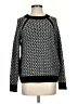 TWO by Vince Camuto Houndstooth Black Pullover Sweater Size S - photo 1