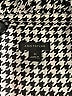 Ann Taylor 100% Polyester Houndstooth Gray Long Sleeve Blouse Size XS - photo 7