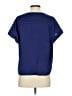 Vivienne Vivienne Tam 100% Polyester Blue Short Sleeve Blouse Size XS - photo 2