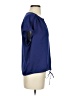 Vivienne Vivienne Tam 100% Polyester Blue Short Sleeve Blouse Size XS - photo 4