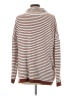 Unbranded 100% Polyester Stripes Brown Turtleneck Sweater Size L - photo 2