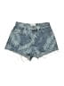 Current/Elliott Tropical Blue Denim Shorts Size 25 waist - photo 1