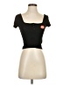 Assorted Brands Black Short Sleeve Henley Size XXS - photo 1