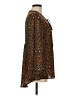 DR2 100% Polyester Brown Long Sleeve Blouse Size M - photo 4
