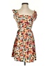 Shein Floral Orange Cocktail Dress Size 2 - photo 1