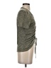 MICHAEL Michael Kors Gray Tan Short Sleeve Top Size S - photo 4