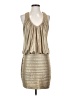 Cache Metallic Gold Cocktail Dress Size P (petite) - photo 1