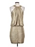 Cache Metallic Gold Cocktail Dress Size P (petite) - photo 2
