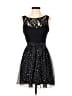 B. Smart 100% Polyester Stars Black Cocktail Dress Size 5 - photo 1