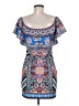 Akira Print Blue Casual Dress Size M - photo 2