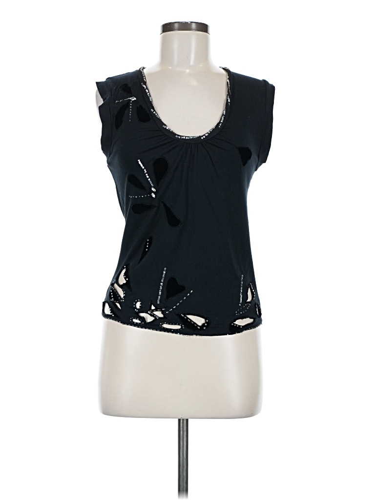 Pre-owned Rebecca Taylor Sleeveless Blouse In Black