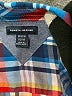 Tommy Hilfiger Plaid Blue Long Sleeve Button-Down Shirt Size 12 - 14 - photo 3