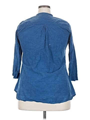 Fabindia 3/4 Sleeve Button-Down Shirt (view 2)