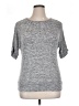 B-Design Gray Short Sleeve Top Size XL - photo 1