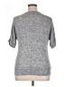 B-Design Gray Short Sleeve Top Size XL - photo 2