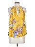 Blue Rain 100% Rayon Yellow Sleeveless Blouse Size S - photo 2