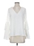 Vince Camuto 100% Polyester White Long Sleeve Blouse Size S - photo 1