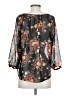Bellatrix 100% Polyester Black 3/4 Sleeve Blouse Size XS - photo 2
