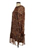 MNG 100% Polyester Brown Casual Dress Size S - photo 2