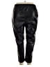Gap 100% Polyester Black Faux Leather Pants Size XXL - photo 2