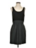 J.Crew 100% Silk Solid Black Casual Dress Size 2 - photo 1