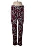 Chico's Print Burgundy Casual Pants Size Sm (0.5) - photo 1