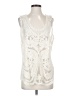Capri 100% Nylon Ivory Sleeveless Blouse Size S - photo 1