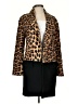 Zara Animal Print Gold Brown Wool Blazer Size XS - photo 1