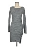 Leith Solid Gray Casual Dress Size M - photo 1