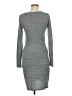 Leith Solid Gray Casual Dress Size M - photo 2