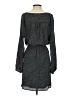 Gap 100% Polyester Polka Dots Gray Casual Dress Size S - photo 2