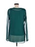Kaktus 100% Polyester Teal Long Sleeve Blouse Size M - photo 2